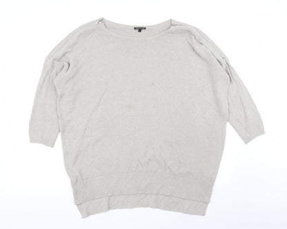 warehose Womens Grey   Pullover Jumper Size L