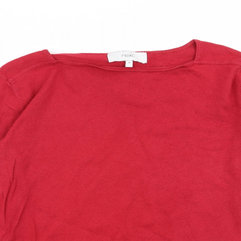 Womens UK Size 10 NEXT Red Pullover Jumper