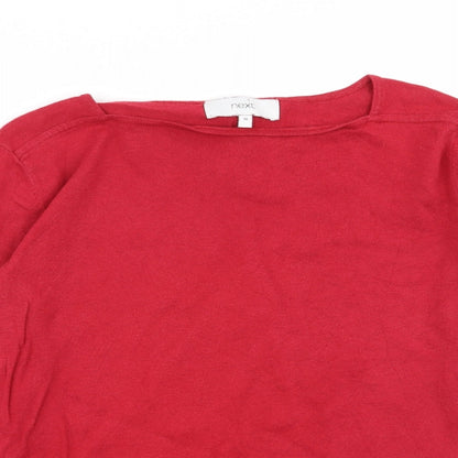 Womens UK Size 10 NEXT Red Pullover Jumper