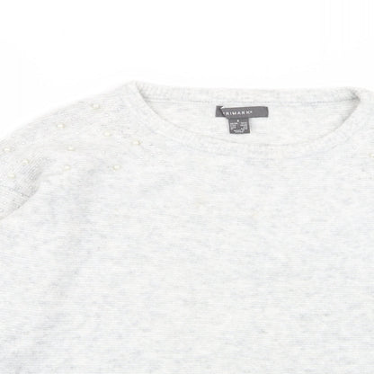 Primark Womens Grey Polka Dot  Pullover Jumper Size 10