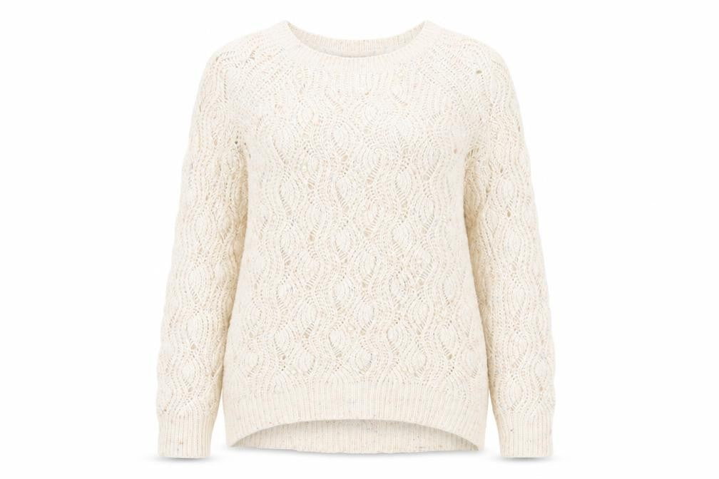 Womens UK Size 10 Red Herring Beige Pullover Jumper