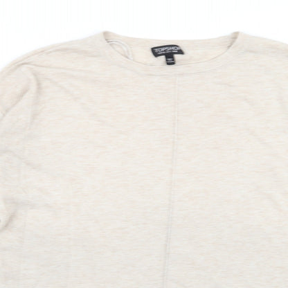 Topshop Womens Beige   Pullover Jumper Size 8