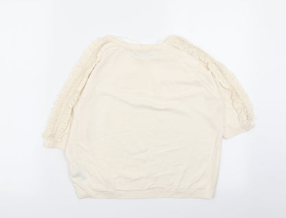 Womens UK Size 10 Per Una Ivory Pullover Jumper
