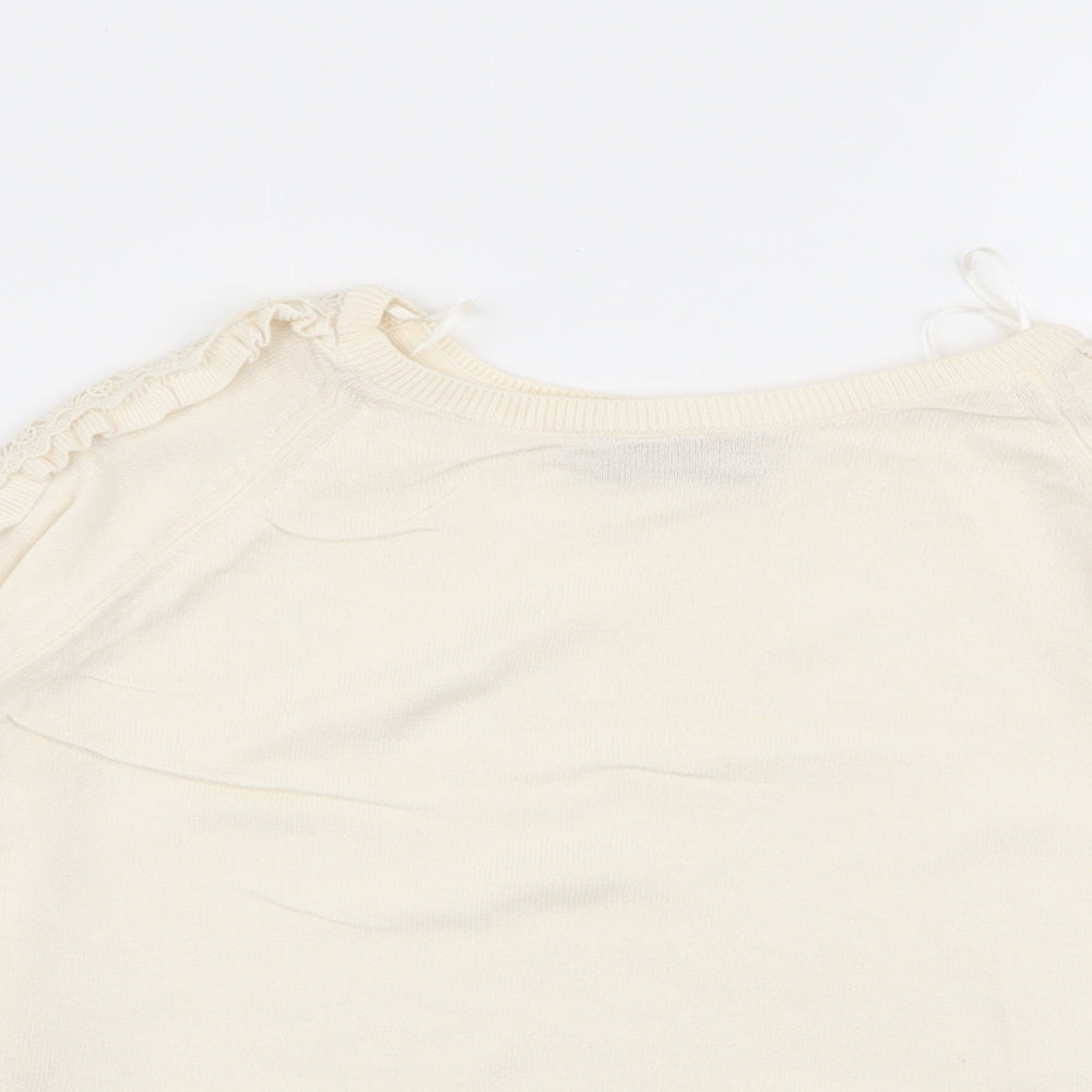 Womens UK Size 10 Per Una Ivory Pullover Jumper