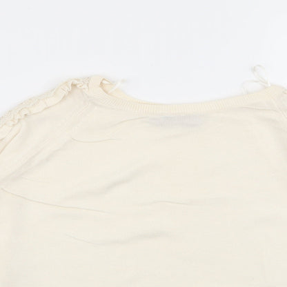 Womens UK Size 10 Per Una Ivory Pullover Jumper