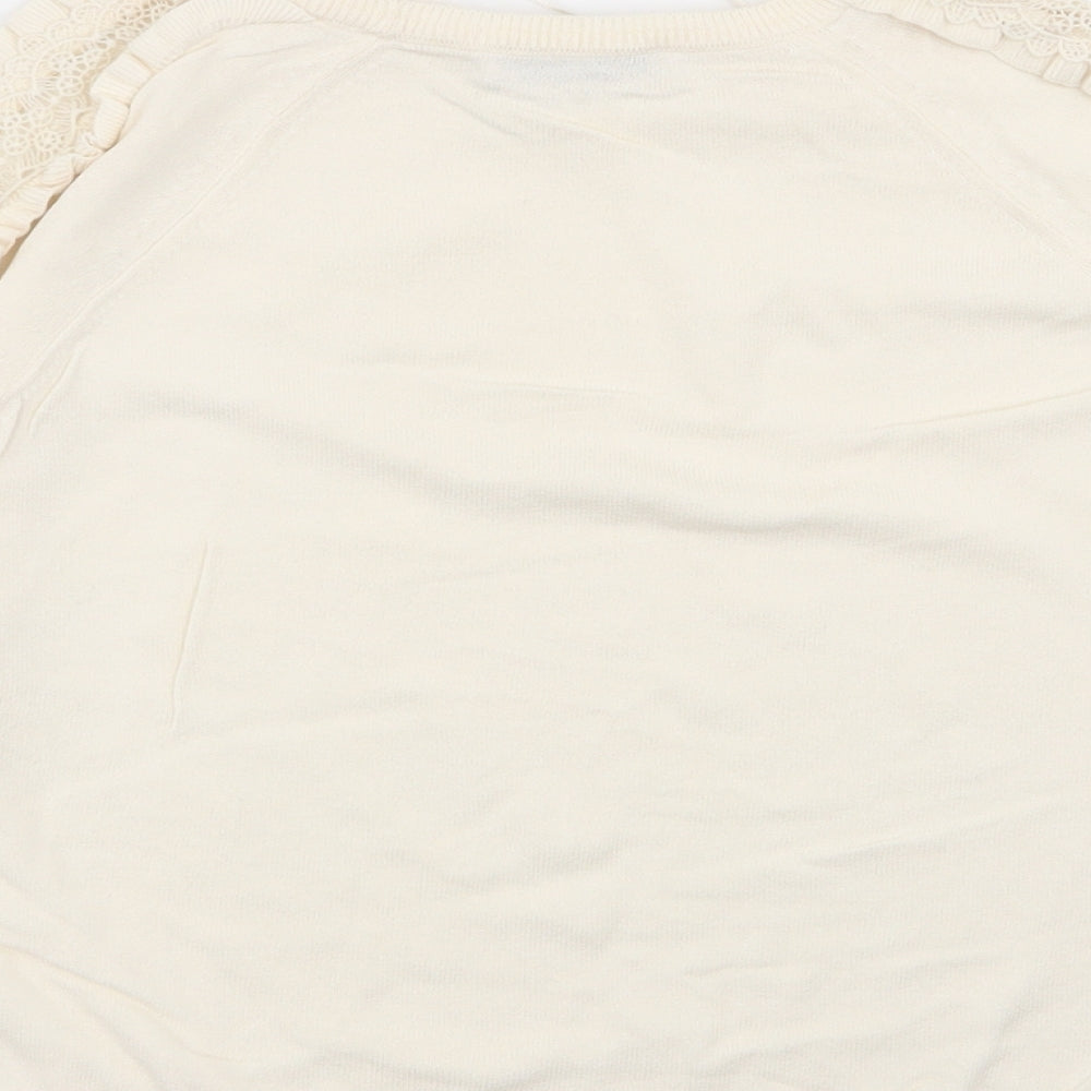 Womens UK Size 10 Per Una Ivory Pullover Jumper