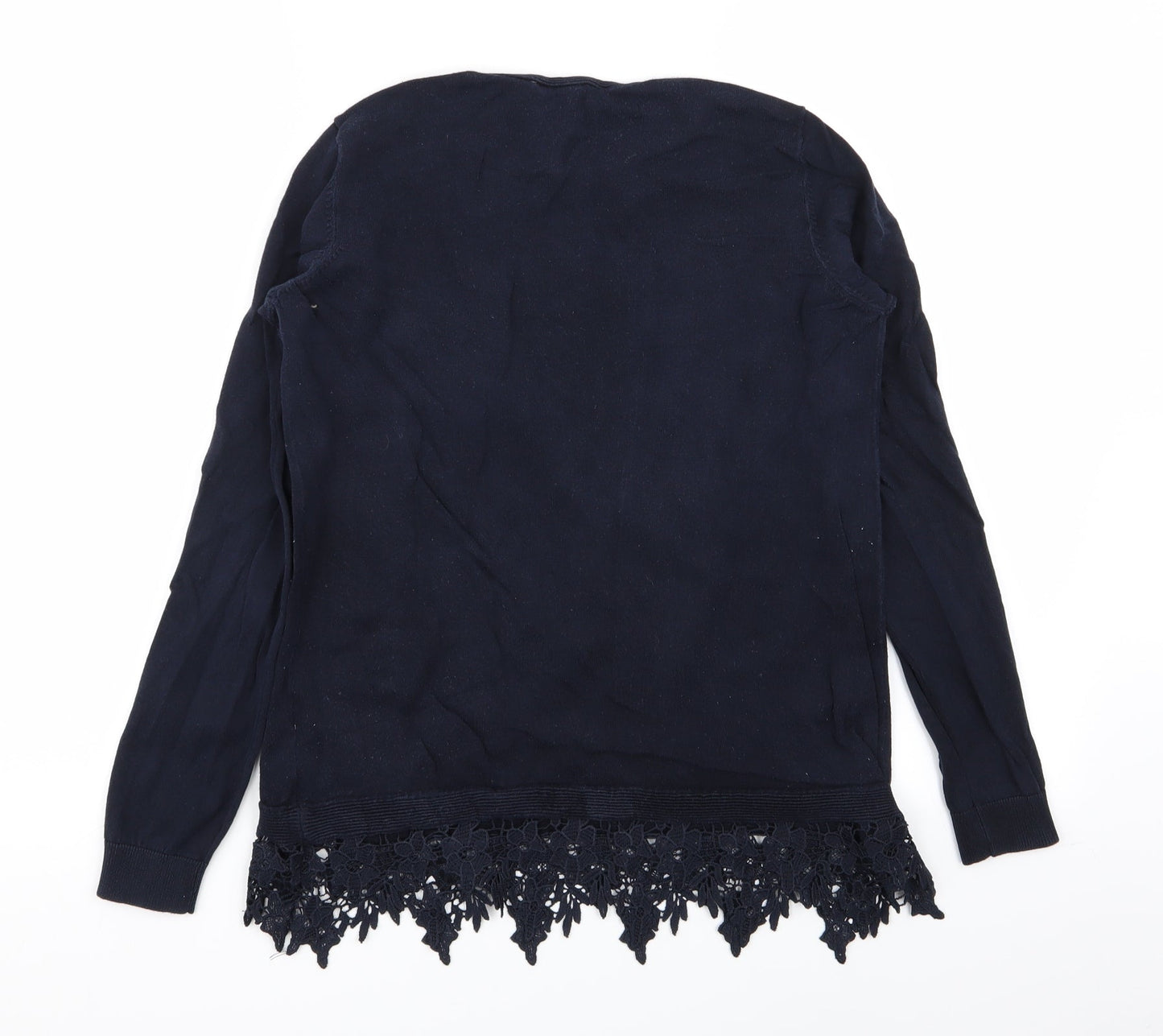 Dorothy Perkins Womens Blue Floral  Pullover Jumper Size 10