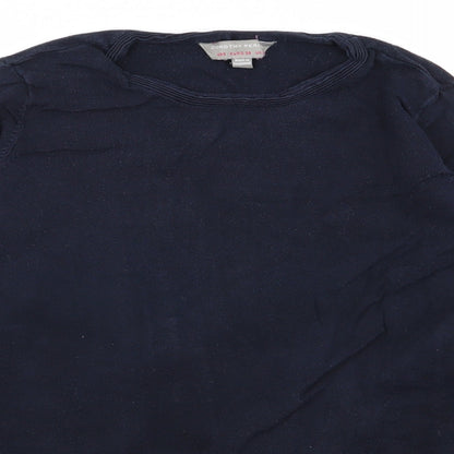 Dorothy Perkins Womens Blue Floral  Pullover Jumper Size 10