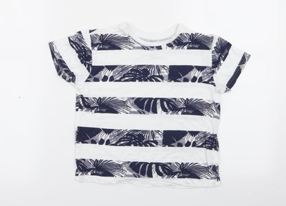 Primark Boys Multicoloured Striped  Basic T-Shirt Size 5-6 Years