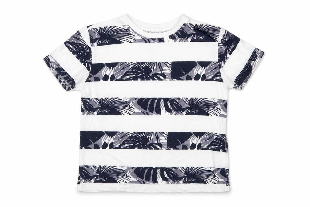 Primark Boys Multicoloured Striped  Basic T-Shirt Size 5-6 Years