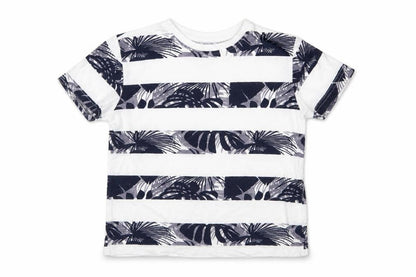 Primark Boys Multicoloured Striped  Basic T-Shirt Size 5-6 Years