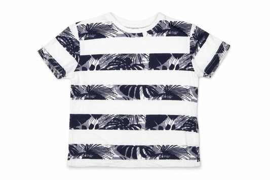 Primark Boys Multicoloured Striped  Basic T-Shirt Size 5-6 Years