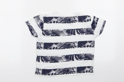 Primark Boys Multicoloured Striped  Basic T-Shirt Size 5-6 Years