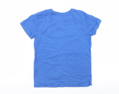Primark Boys Blue   Basic T-Shirt Size 5-6 Years