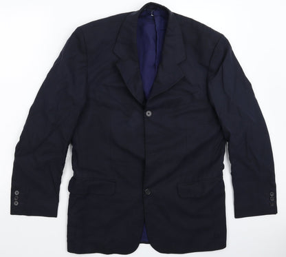 Loretto Mens Blue   Jacket Suit Jacket Size 38