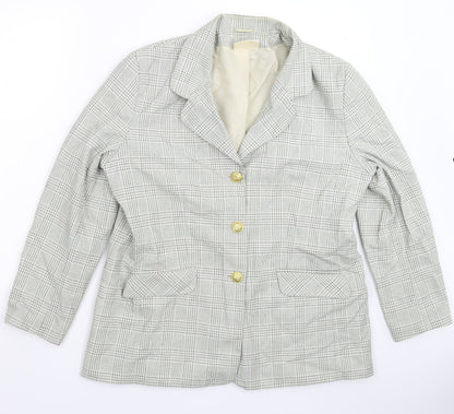 Emma Hamilton Womens Multicoloured Check  Jacket Blazer Size 18