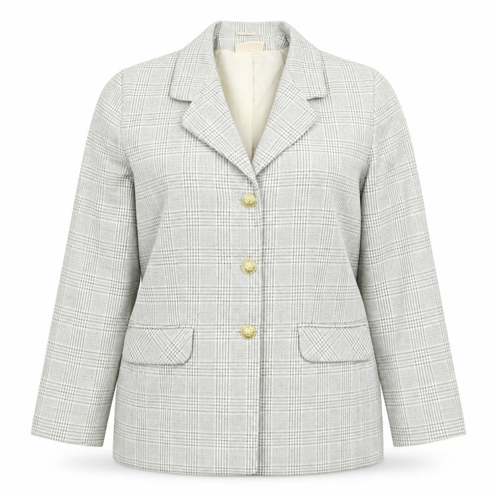 Emma Hamilton Womens Multicoloured Check  Jacket Blazer Size 18