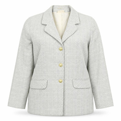 Emma Hamilton Womens Multicoloured Check  Jacket Blazer Size 18