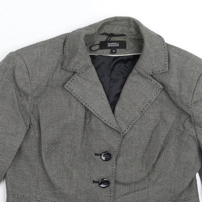 Marks and Spencer Womens Grey   Jacket Suit Jacket Size 12