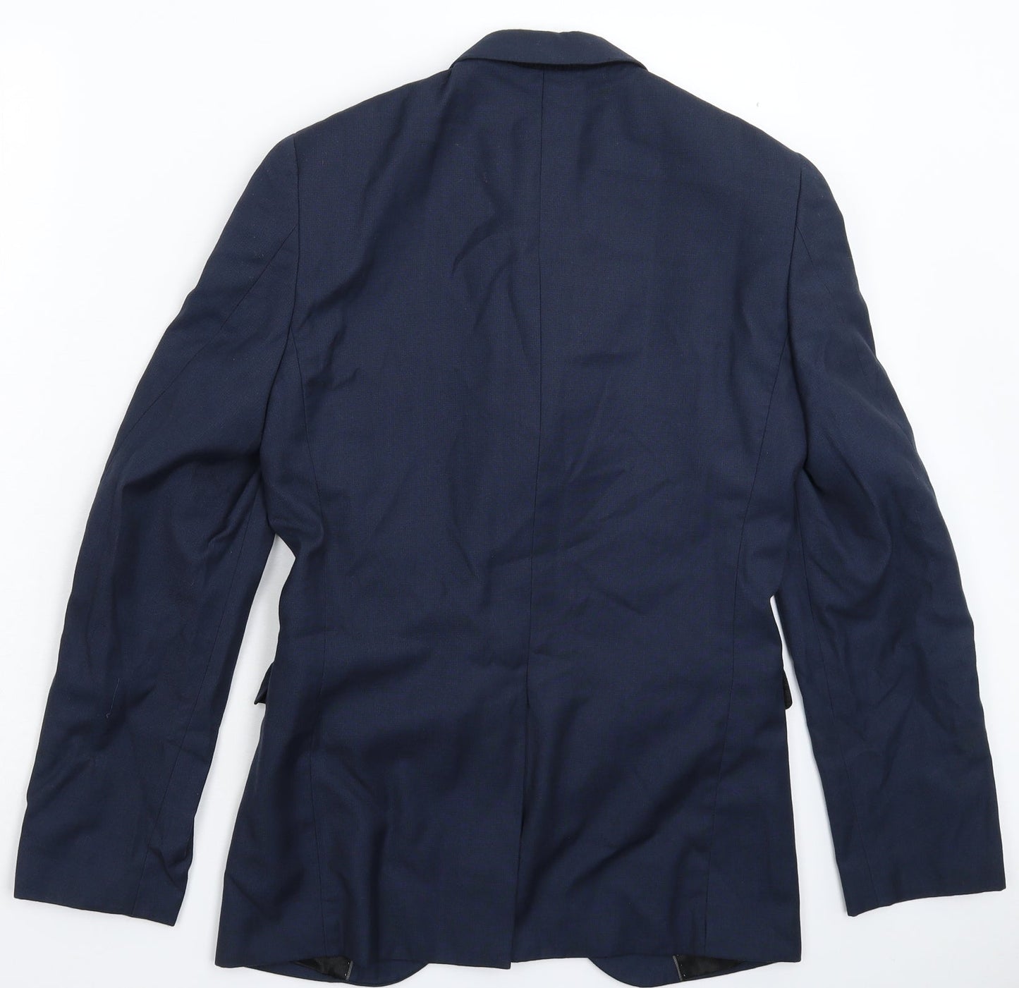 Mens UK Size 34 Cedar Wood State Regular Blue Suit Jacket