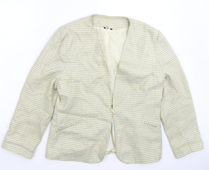 Klass Womens Multicoloured Houndstooth  Jacket Blazer Size 16