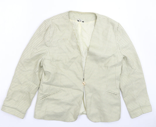 Klass Womens Multicoloured Houndstooth  Jacket Blazer Size 16