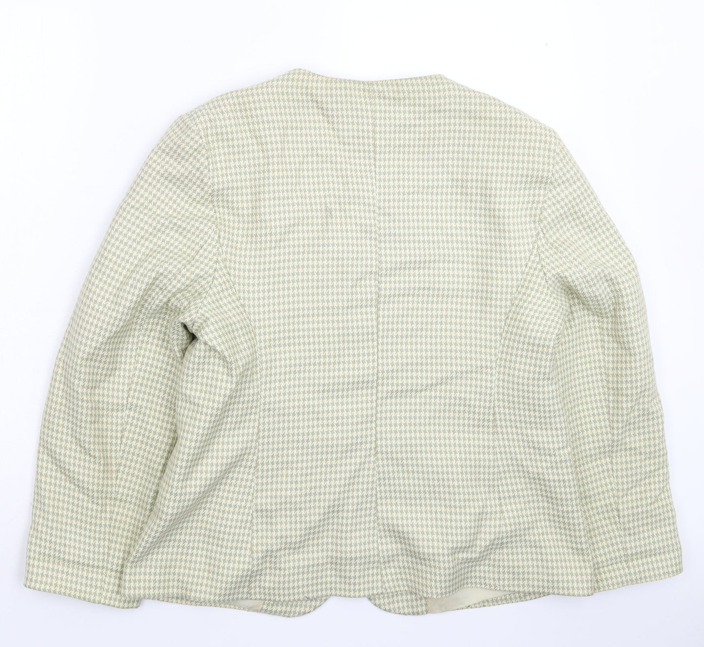 Klass Womens Multicoloured Houndstooth  Jacket Blazer Size 16