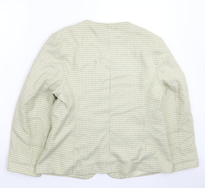 Klass Womens Multicoloured Houndstooth  Jacket Blazer Size 16