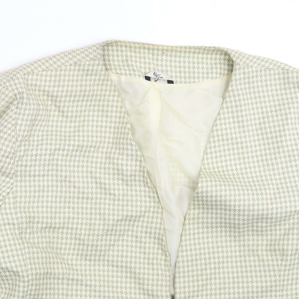 Klass Womens Multicoloured Houndstooth  Jacket Blazer Size 16