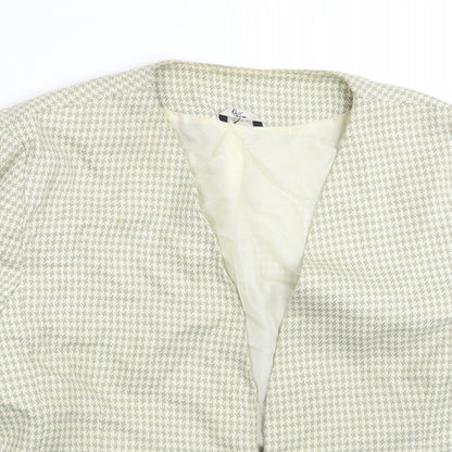 Klass Womens Multicoloured Houndstooth  Jacket Blazer Size 16