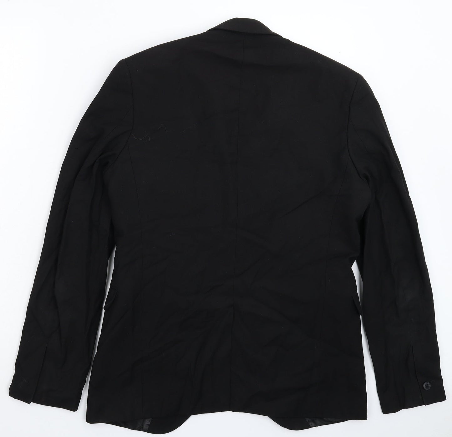 Mens UK Size 40 Cedar Wood State Regular Black Suit Jacket