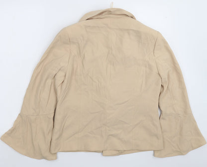 Marks and Spencer Womens Beige   Jacket Blazer Size 14