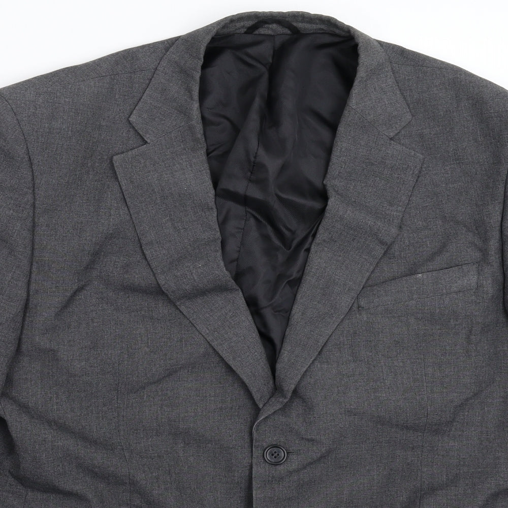 Mens UK Size 42 Burton Regular Grey Suit Jacket