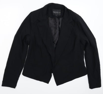 Womens UK Size 2XL FOREVER 21 Black Jacket