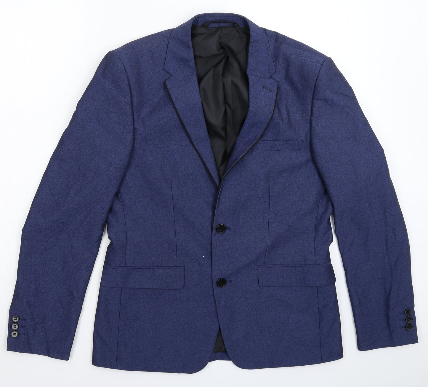 Mens UK Size 38 Burton Regular Blue Suit Jacket