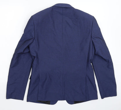 Mens UK Size 38 Burton Regular Blue Suit Jacket