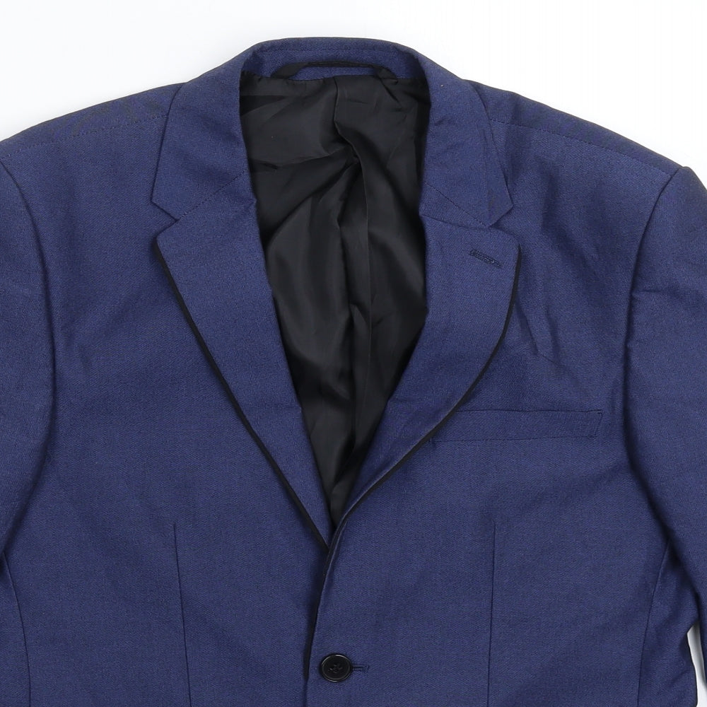 Mens UK Size 38 Burton Regular Blue Suit Jacket