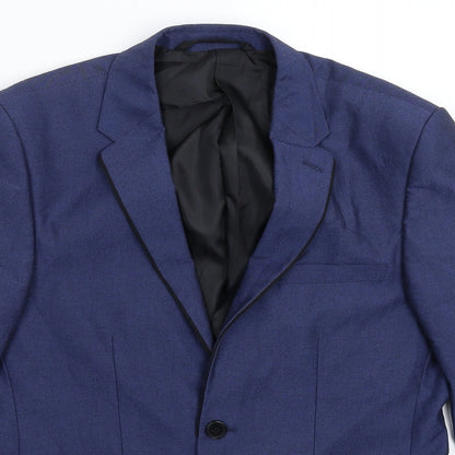 Mens UK Size 38 Burton Regular Blue Suit Jacket