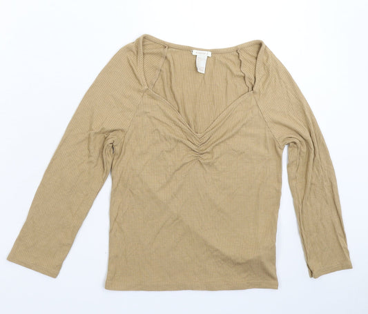 FOREVER 21 Womens Grey   Basic T-Shirt Size L