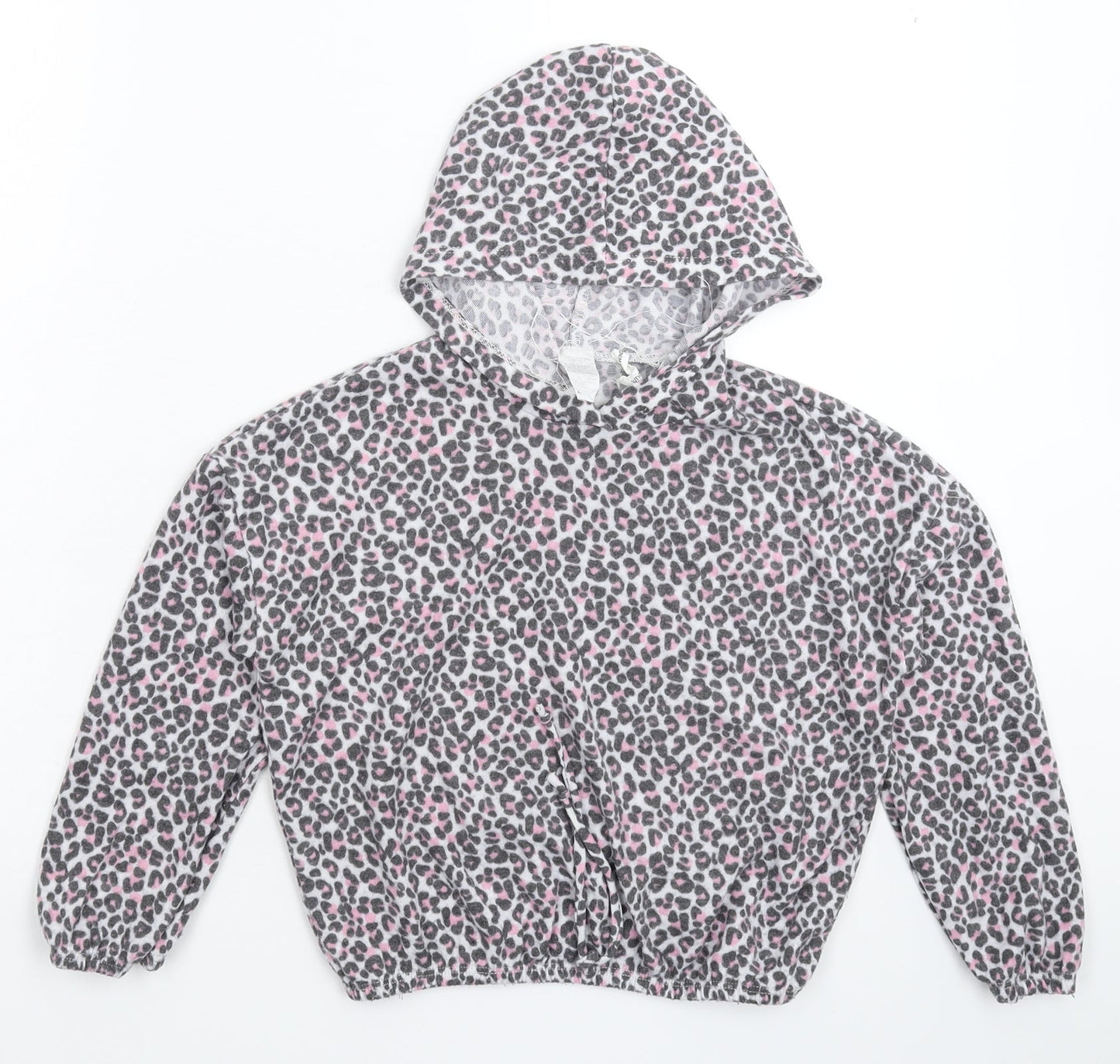 Preworn Womens Multicoloured Animal Print  Pullover Hoodie Size M