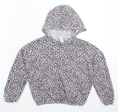 Preworn Womens Multicoloured Animal Print  Pullover Hoodie Size M