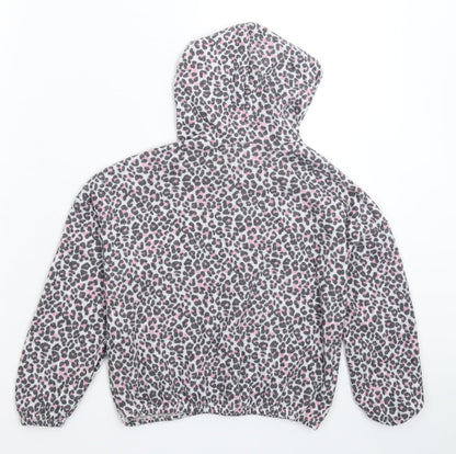 Preworn Womens Multicoloured Animal Print  Pullover Hoodie Size M