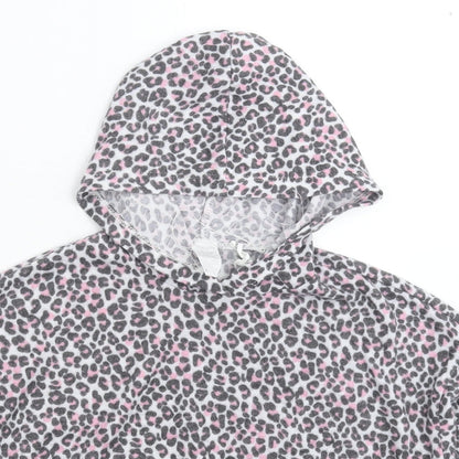 Preworn Womens Multicoloured Animal Print  Pullover Hoodie Size M