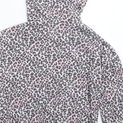 Preworn Womens Multicoloured Animal Print  Pullover Hoodie Size M