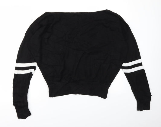 Womens UK Size M Misspap Black Pullover Jumper