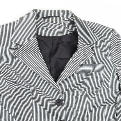 Womens UK Size 10 Preworn Regular Blue Blazer