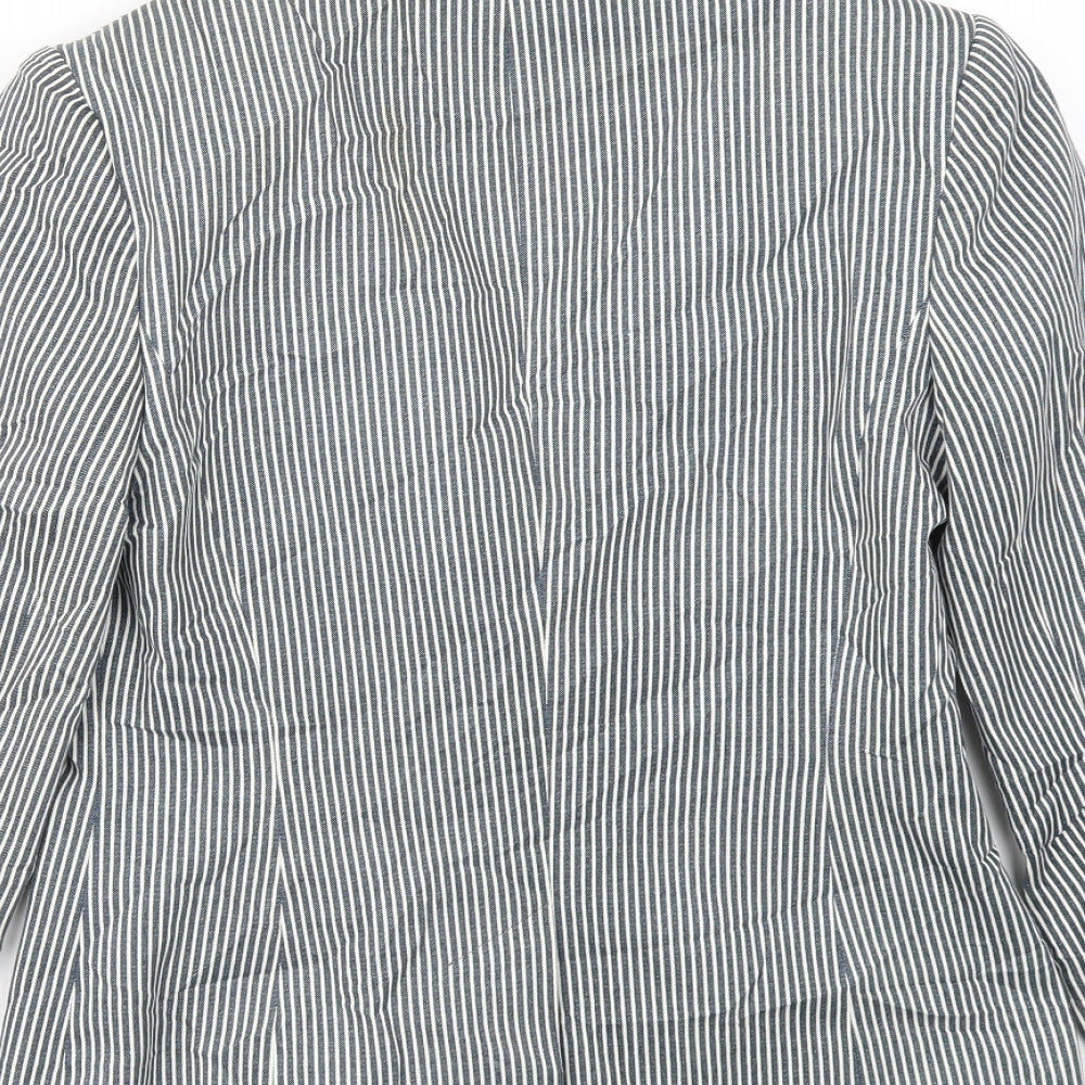 Womens UK Size 10 Preworn Regular Blue Blazer