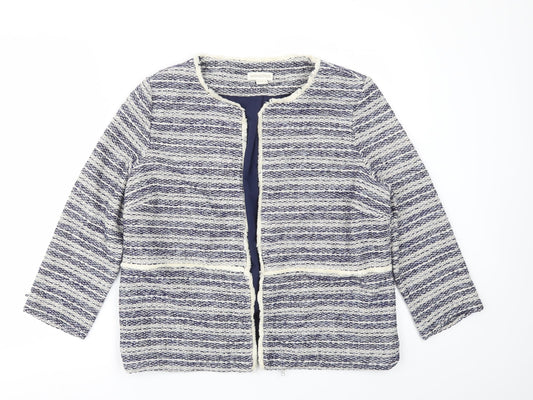 Monsoon Womens Blue   Jacket Blazer Size 14