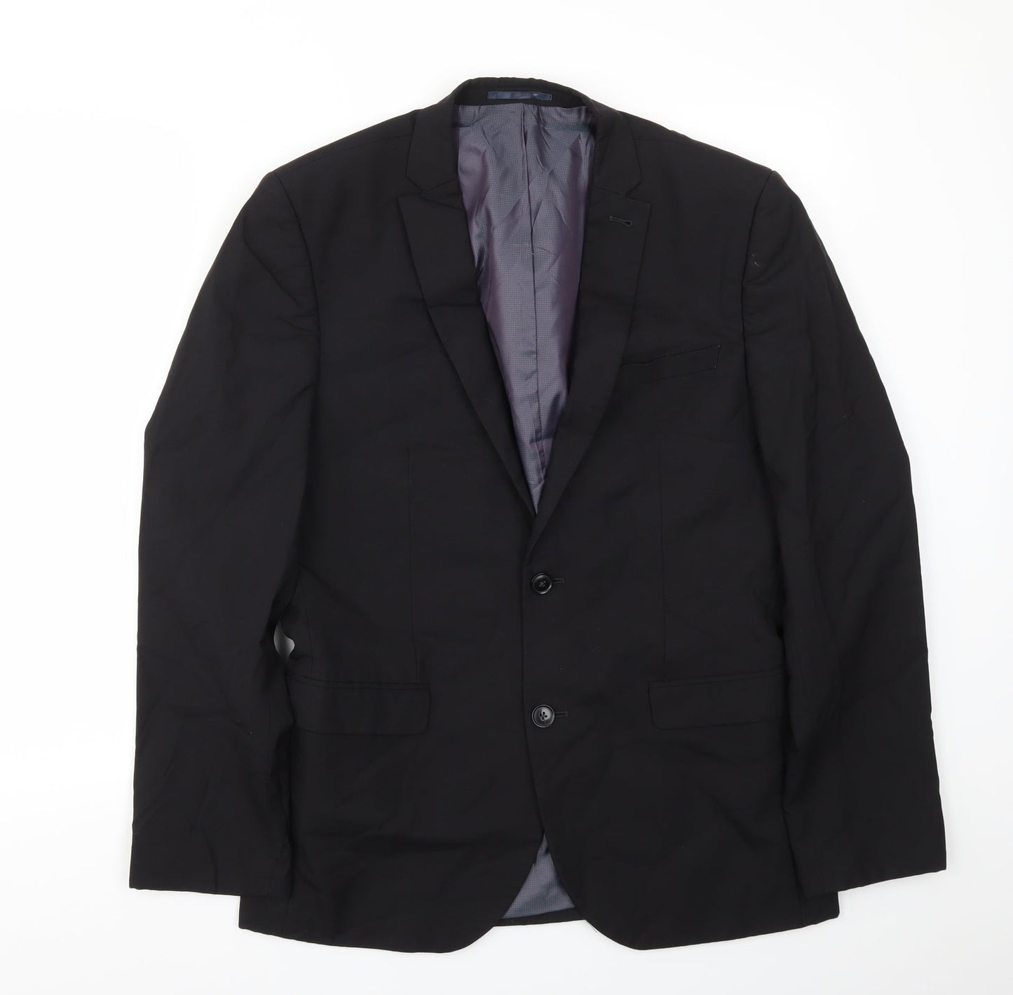 Mens UK Size 40 NEXT Regular Black Suit Jacket