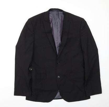 Mens UK Size 40 NEXT Regular Black Suit Jacket